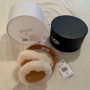 UGG Sheepskin Earmuffs NWT! Chestnut Color, O/S